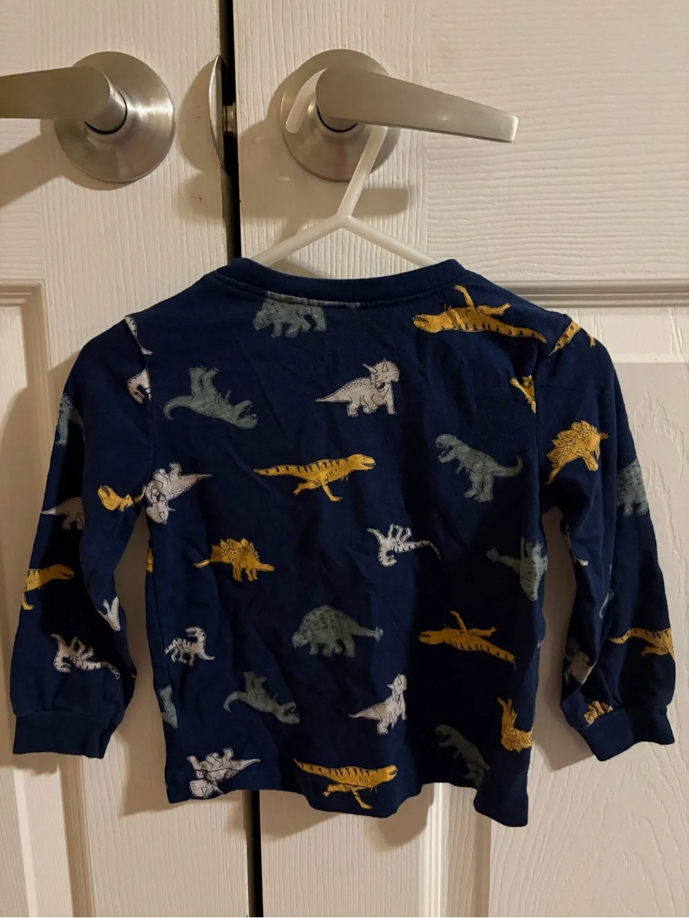Carter's Navy Blue Long-Sleeve Dino Henley